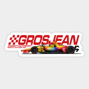 Romain Grosjean Indy 2022 (red) Sticker